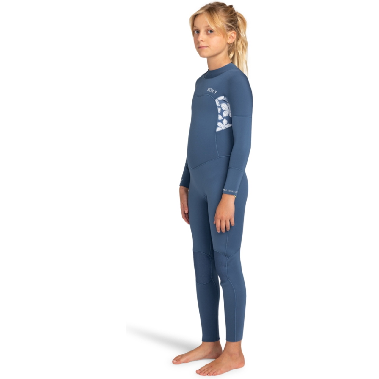 2026 Roxy Junior Swell Series 4/3mm Rückenreißverschluss Neoprenanzug ERGW103057 - Wild Wind Drifter Floral